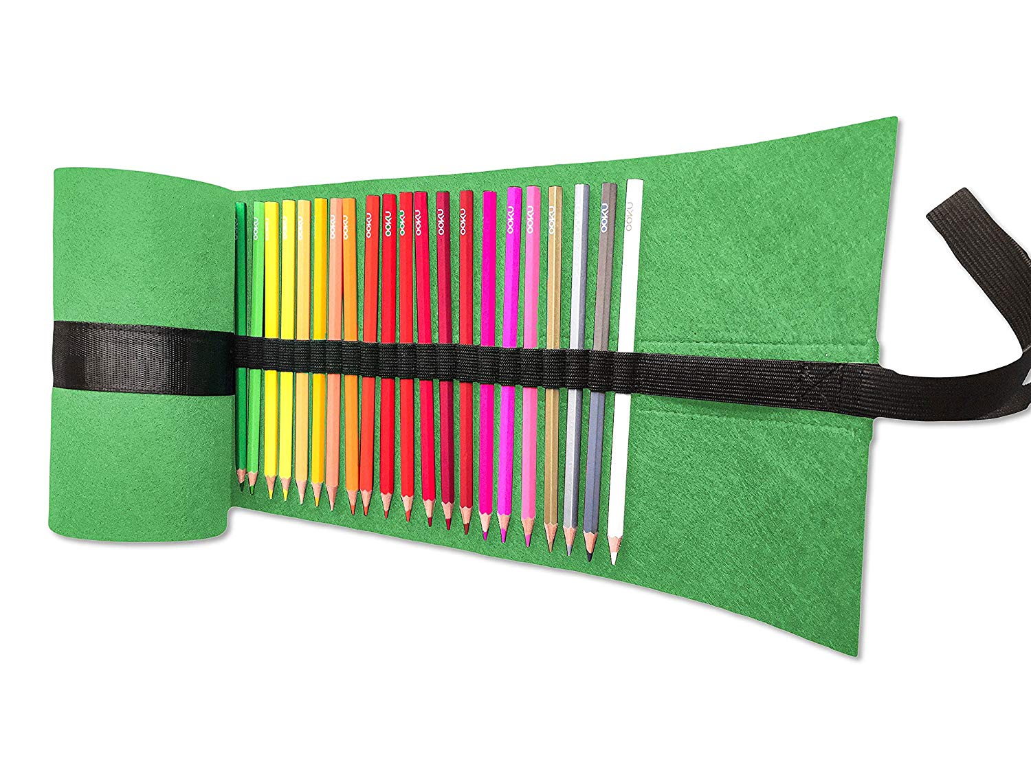 Ooku OOKU Pencil Wrap for 48 Slots Green