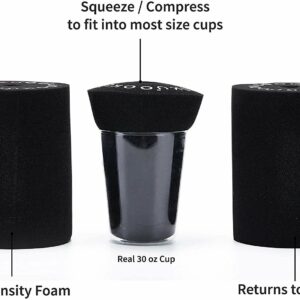 OOKU Cuptisserie Cup Turner Foam for Crafts Tumbler | Fits on a 1" PVC Wand for a DIY Tumbler Turner Machine to Hold 20-30oz Epoxy Resin Glitter Tumbler Cups | High Density | 4 Pc Small Pool Noodles