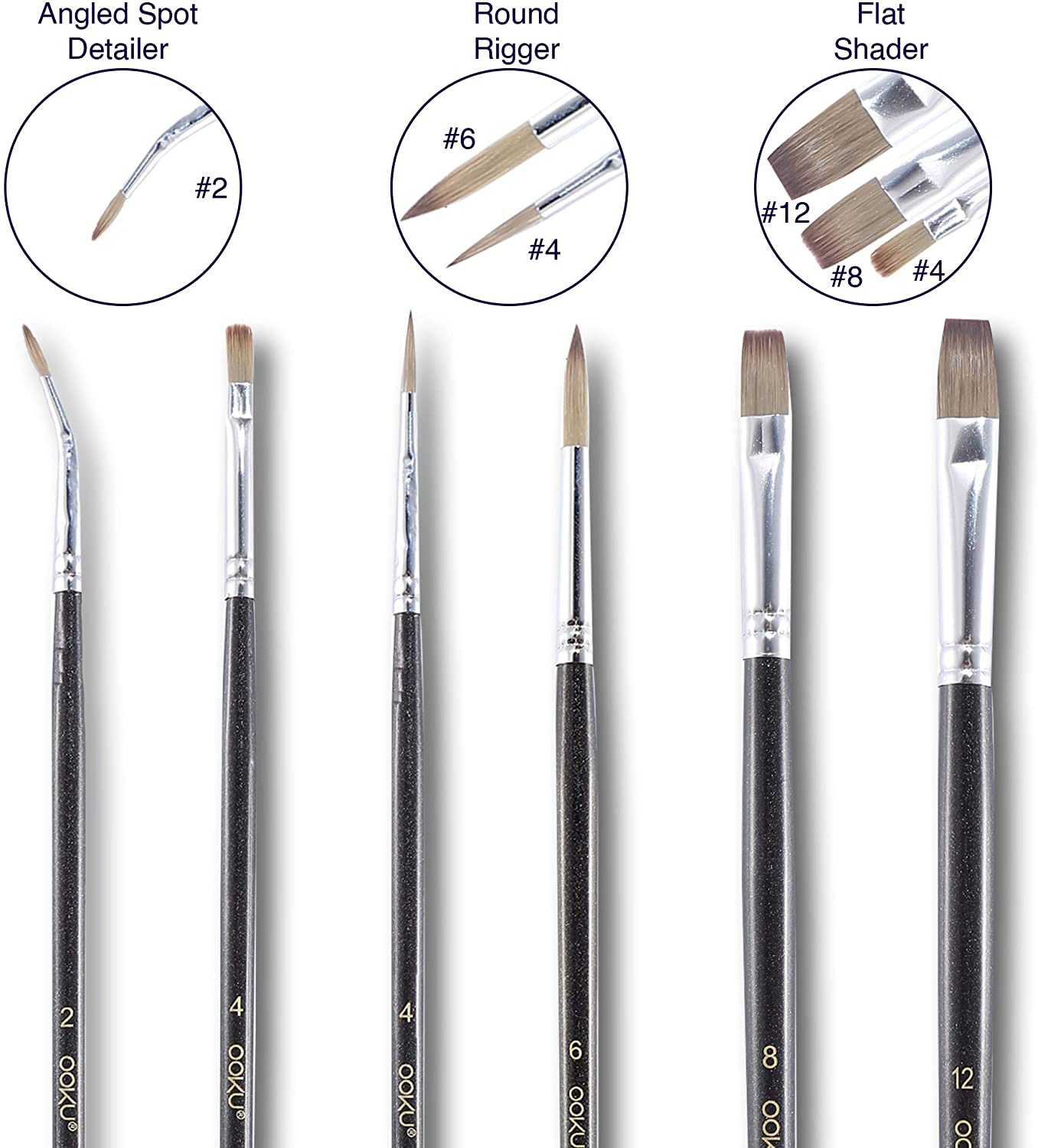 Thicc-Width Brush Pack (Unassembled) - 6 pc