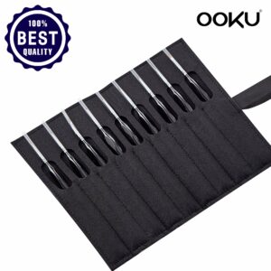 OOKU 9 Pc Professional Miniature Paint Brushes, Small Paint Brush Set for Model, Dollhouse, Ceramics, Craft Paint | Tiny Detail Paint Brush | Micro Paintbrush Set for Acrylic, Oil, Watercolor