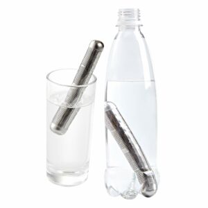 OOKU 2pc Portable Alkaline Water Ionizer Stick | Stainless Health pH Lonizer | Naturally Increases pH Levels & Decreases ORP | Sealed with Plastic PipeTravel Size | Hand Held Anytime, Anywhere!